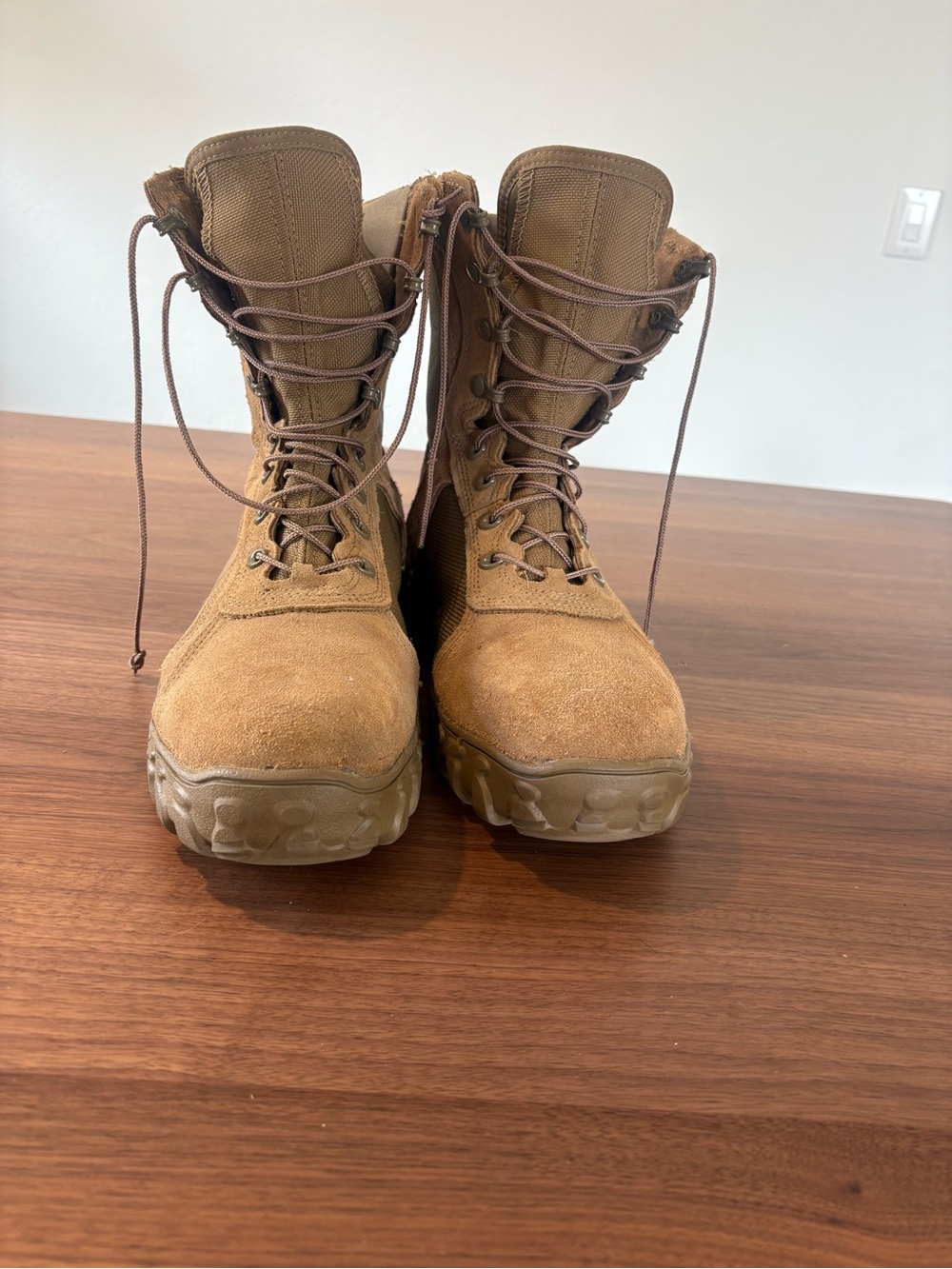 Rocky Men's Tan Suede Tactical Boots